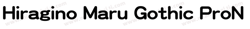 Hiragino Maru Gothic ProN W4字体转换